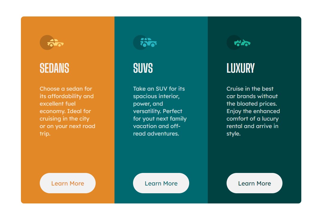 Frontend Mentor | 3 Column Preview Card Component