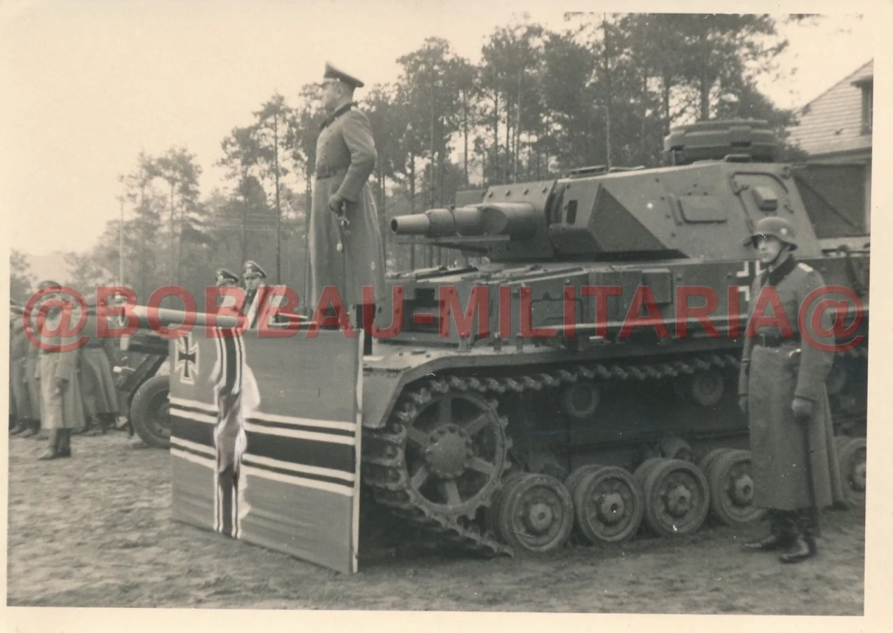 B439 Foto Cottbus 1942 Ersatz Brigade Großdeutschland GD Panzer 4 VORPANZER IV