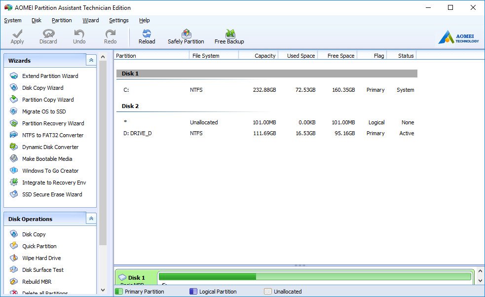 AOMEI Partition Assistant 9.7.0 Multilingual + WinPE