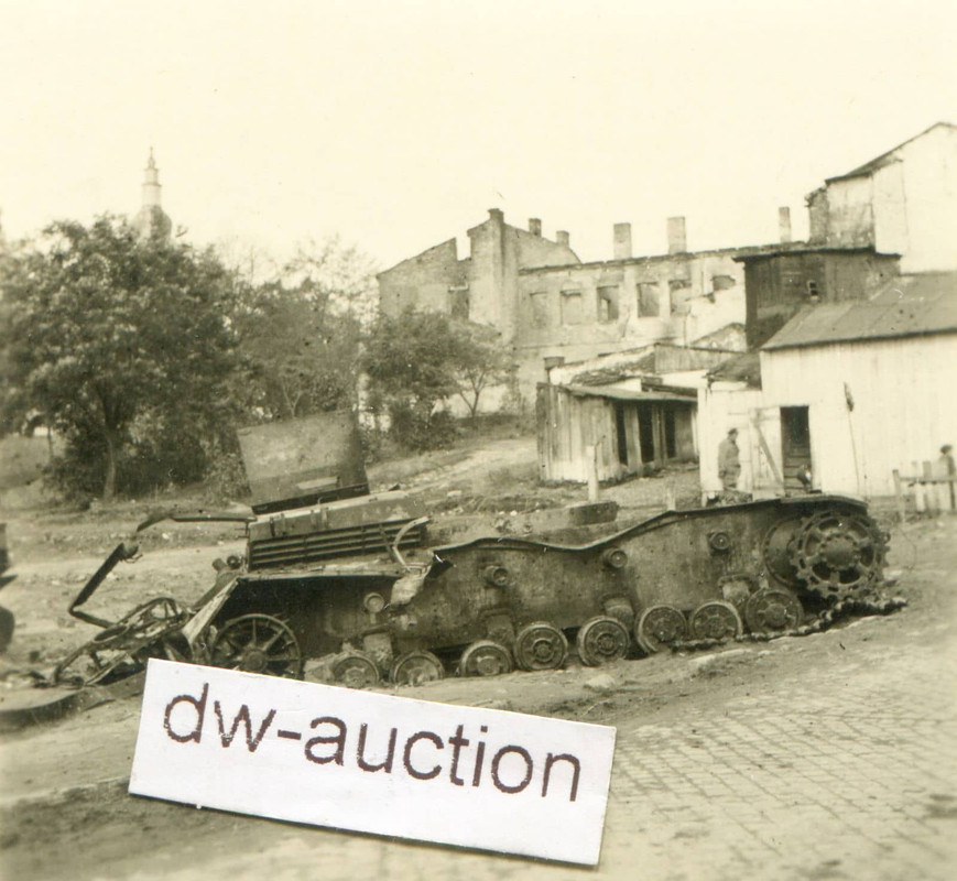 Polen , zerstörter dt. Panzer