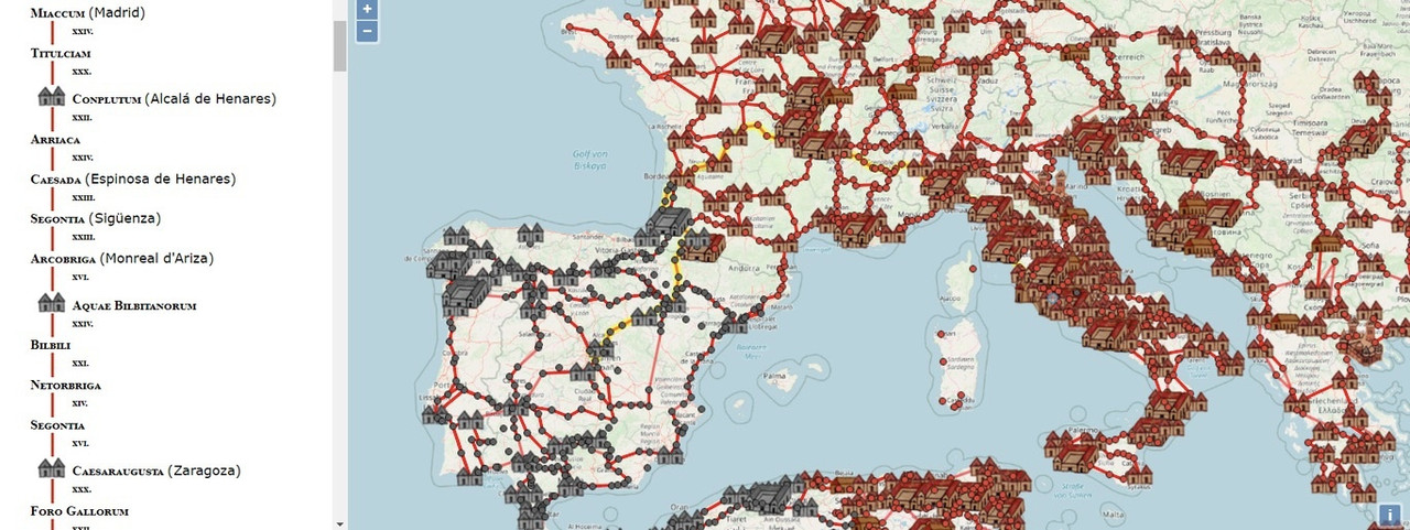 ¿Google Maps en el Imperio Romano? Herramienta muestra las rutas de la época