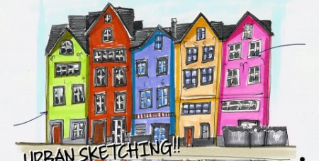 Try Urban Sketching And Draw Amazing Buildings Using Professional Markers!!