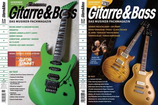 Cover: Gitarre und Bass Musiker Fachmagazin No 11+12 November+Dezember 2022
