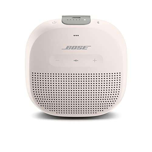 Bose Altavoz Bluetooth SoundLink Micro: Pequeño Altavoz portátil Resistente al Agua con micrófono, Blanco 