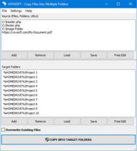 VovSoft Copy Files Into Multiple Folders 5.5 Multilingual Portable
