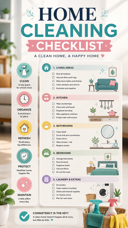Home Cleaning Checklist Generator