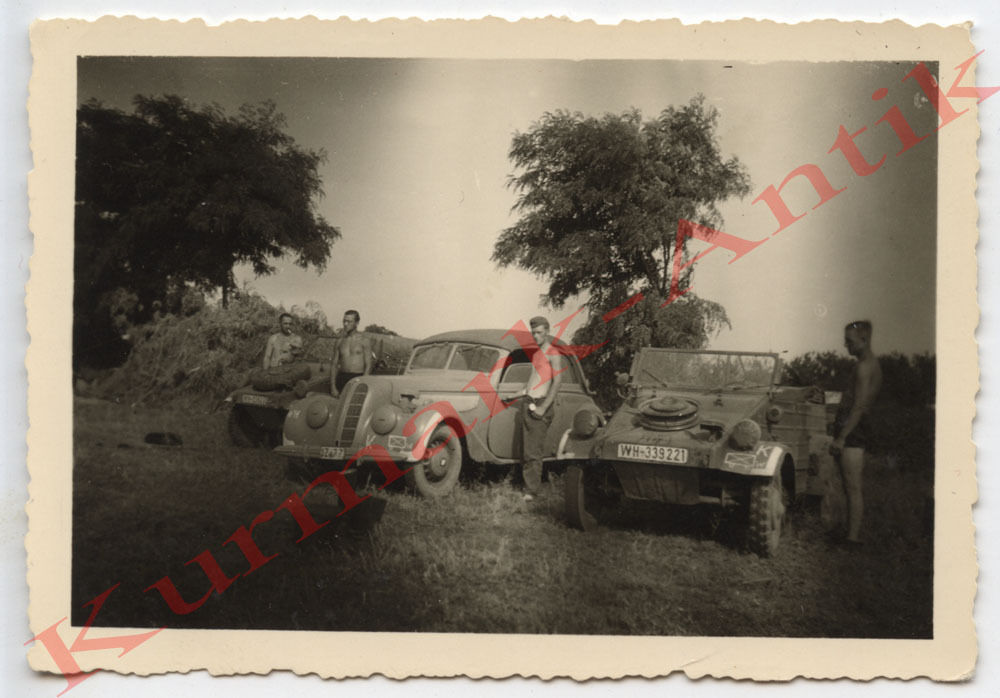 Foto Wehrmacht Italien 1944 Auto PKW VW Kübel Ty