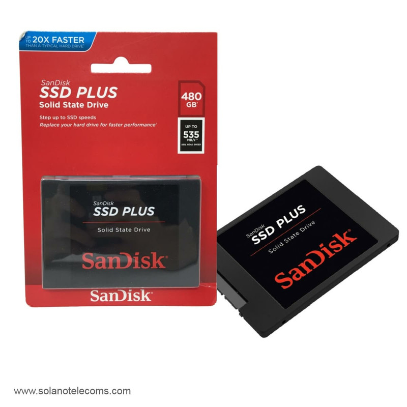 SanDisk SSD PLUS - Unidad en estado sólido - 480 GB | Solano Telecom &  Services