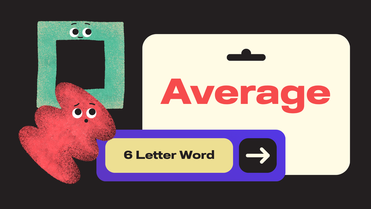 Black Colorful Illustrative Word Puzzle Game Presentation