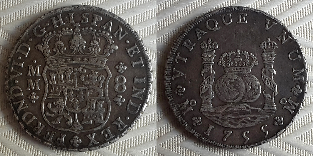 8 reales Fernando VI. México. 1755. Columnario. 20190726-121303b