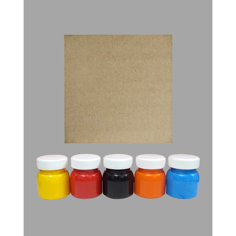 Fluid Art on MDF Square Board DIY Kit