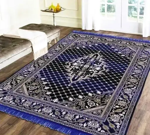 Beautifully Designed Cotton Carpet for Your Living Room/ Bedroom etc. (Size 152x214 Cm or 5x7 ft.) Color 1 (R906)