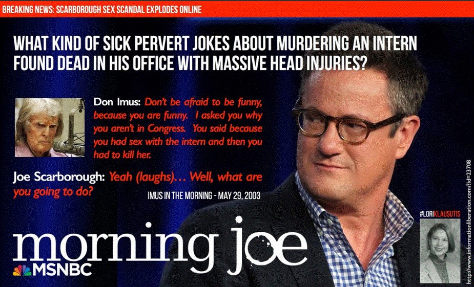 Scarborough jokes dead intern