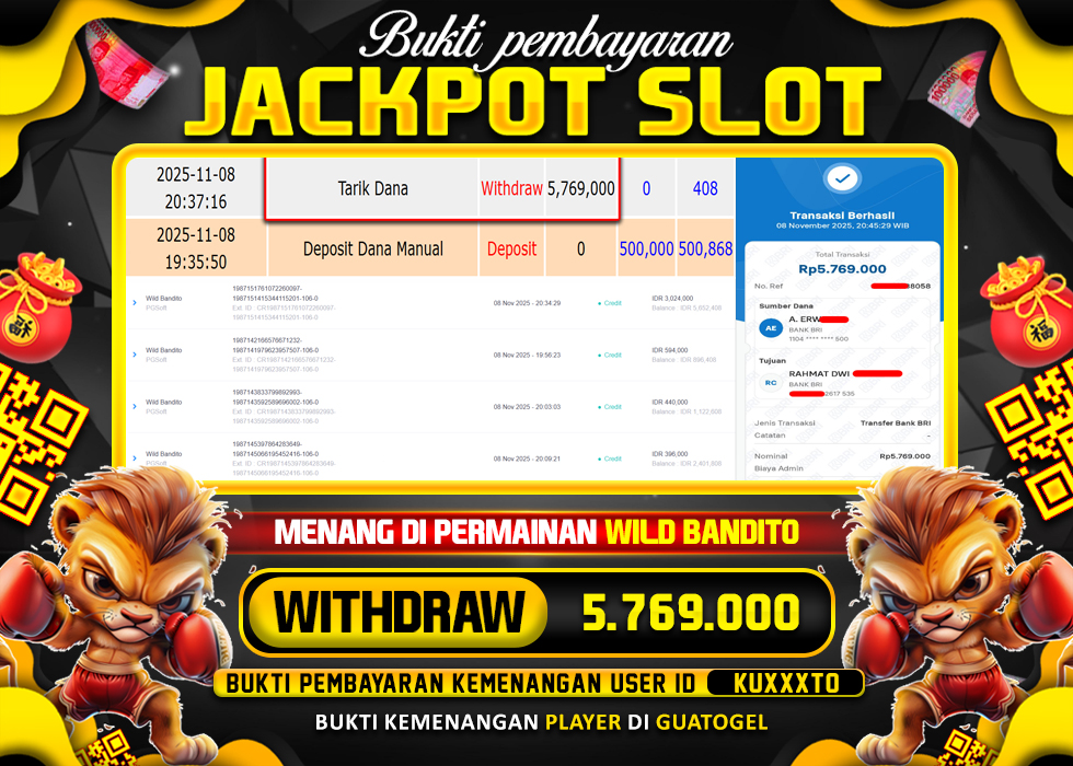 BUKTI JACKPOT LUNAS GUATOGEL