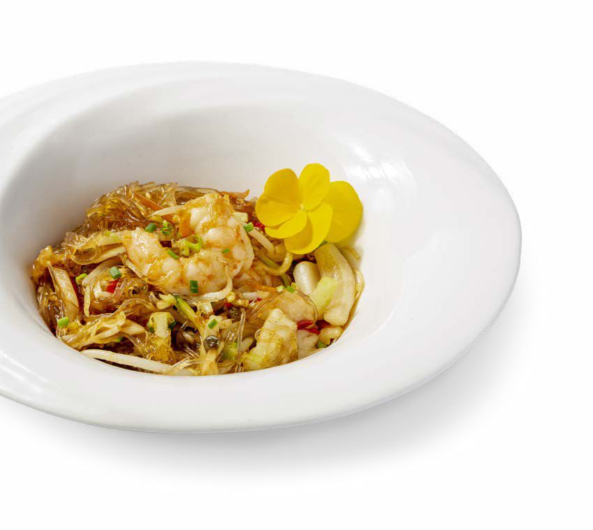 739. Spaghetti di soia con frutti di mare