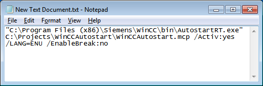 Autostart WinCC Autostart WinCC