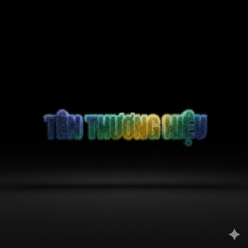 Vật thể 3D bông xù