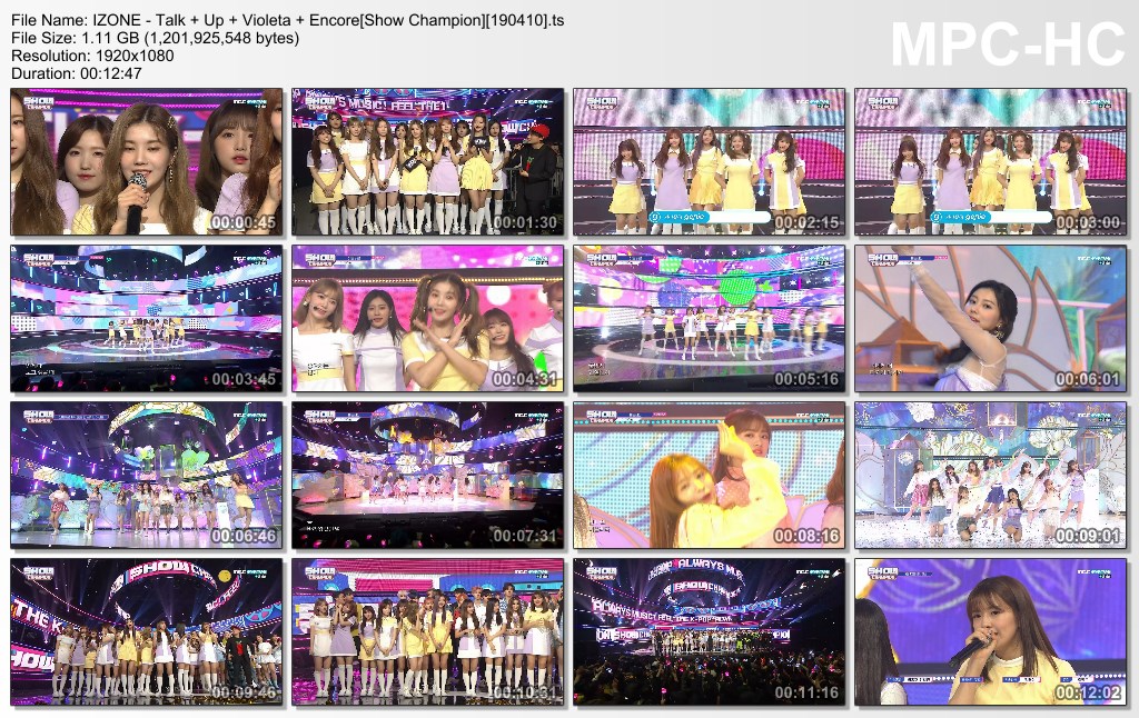 IZONE - Talk   Up   Violeta   Encore[Show Champion][190410].ts_t