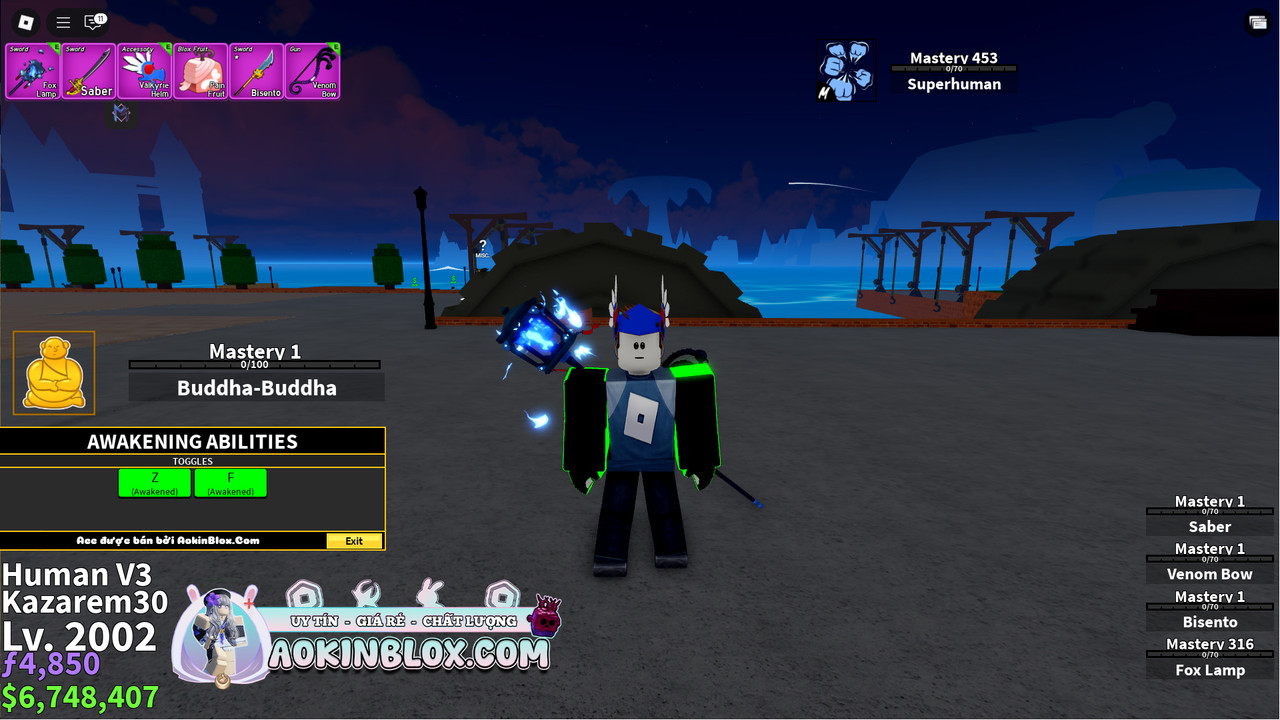 Template Show acc Blox Fruits