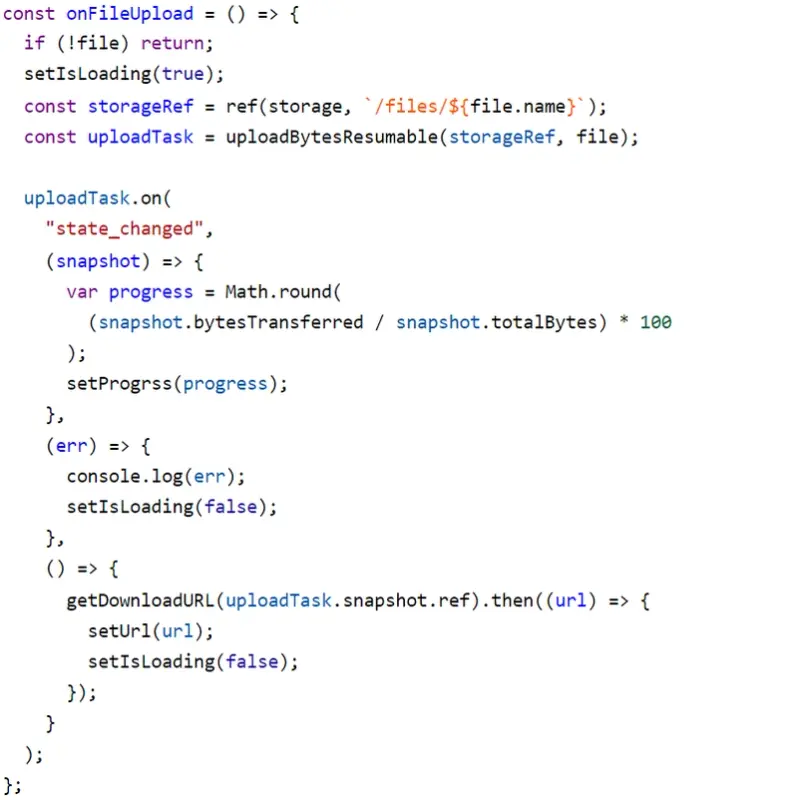 Upload File to Google Cloud Storage Using Reactjs