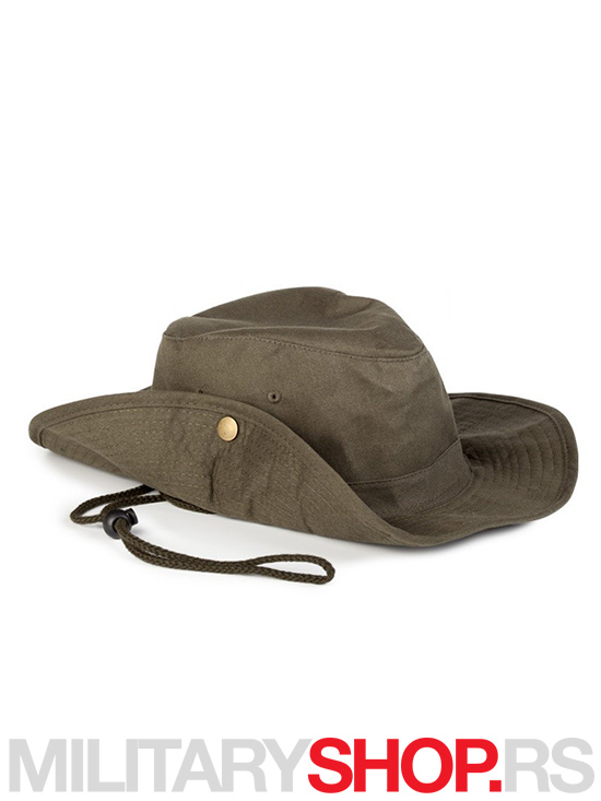 Pamučni-šešir-sa-učkurom-zelene-boje-Safari