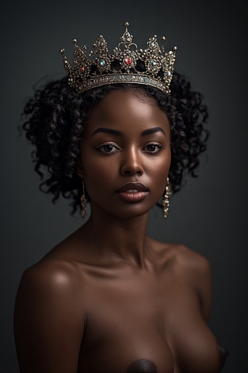 Naked-ebony-Queen-crown-soft-f-(19)
