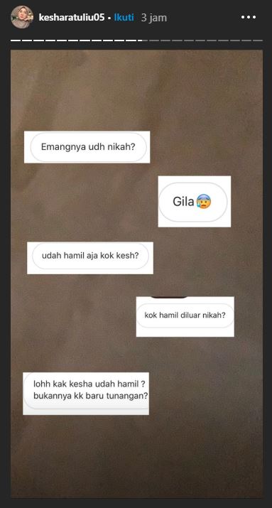 Isi DM Kesha Ratuliu