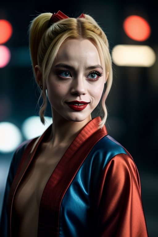 Harley-Quinn-wearing-a-kimono-11