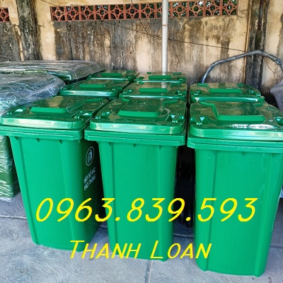 Thùng rác nhựa 240lit màu xanh lá giảm giá rẻ quận 8 - lh 0963 839 593 Ms.Loan Thung-rac-nhua-240lit-xanh-co-2-banh-xe
