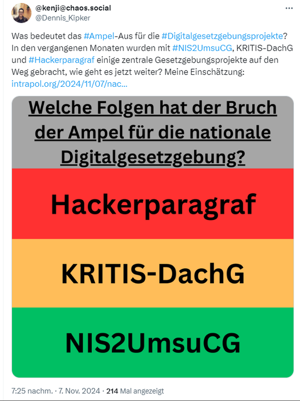 Digitalgesetzesvorhaben auf der Kippe