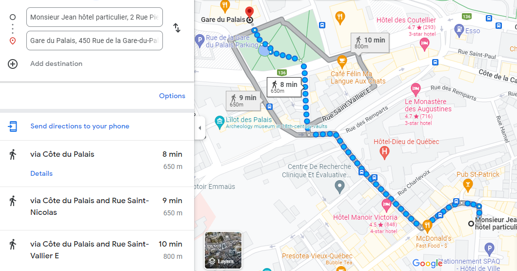 Montreal>Quebec City: Tren - Foro USA y Canada