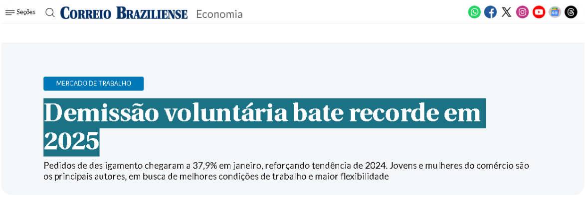 Notícia 3 — burnout entre líderes e gestores