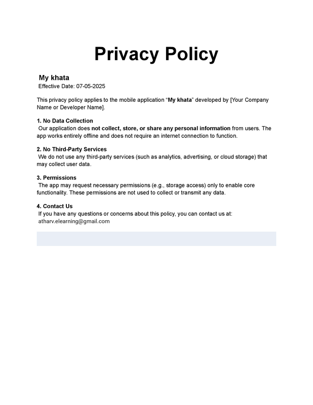 Mykhata Privacy Policy