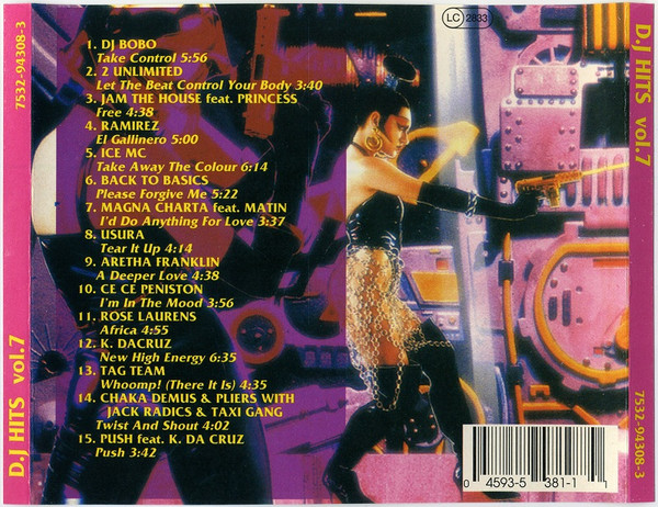 10/03/2024 - Various - D.J. Hits Volume 7 (CD, Compilation, Unofficial Release)(Unison Records Ltd. – 7532-94308-3)  1994 R-4332673-1530453889-8753-1