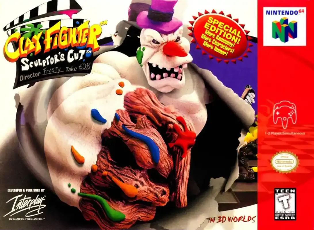 clayfighter 63e28593 box on the nintendo 64 1