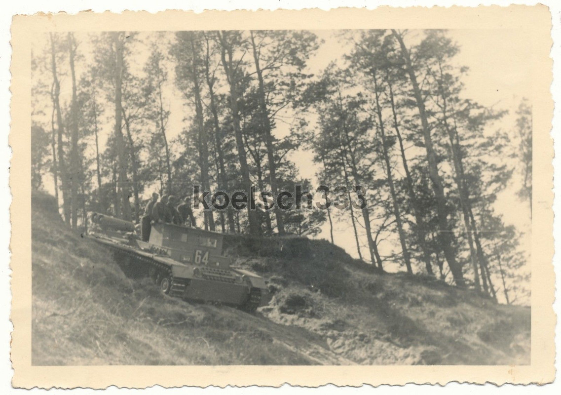 Foto Fahrschulpanzer im Gelände