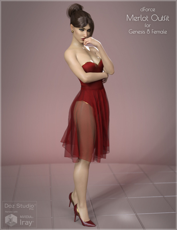 Merlot Outfit for Genesis 8 Female