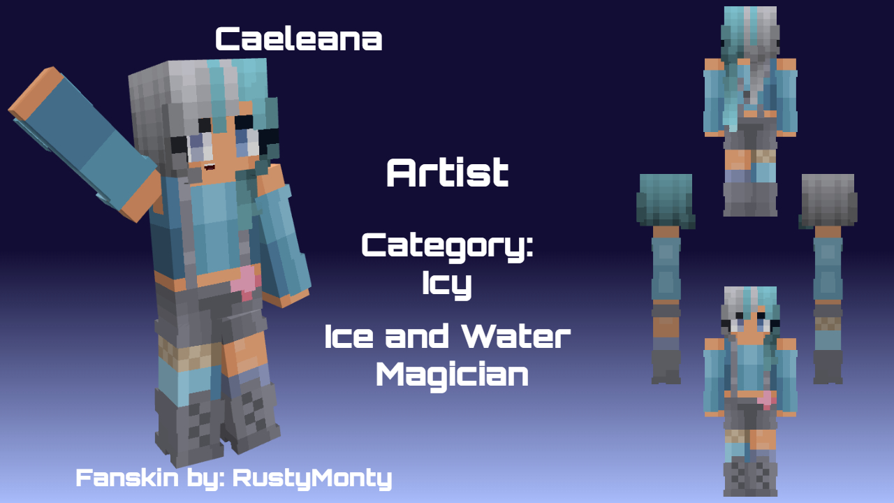 The Icy Water Waves Minecraft Skin