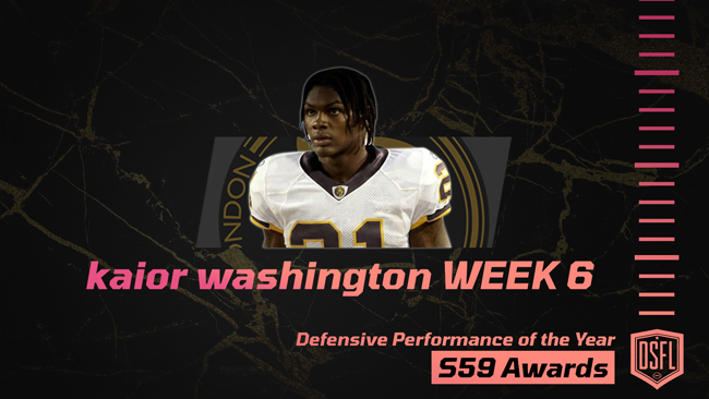 007 DSFL defensive performance of the year WIN