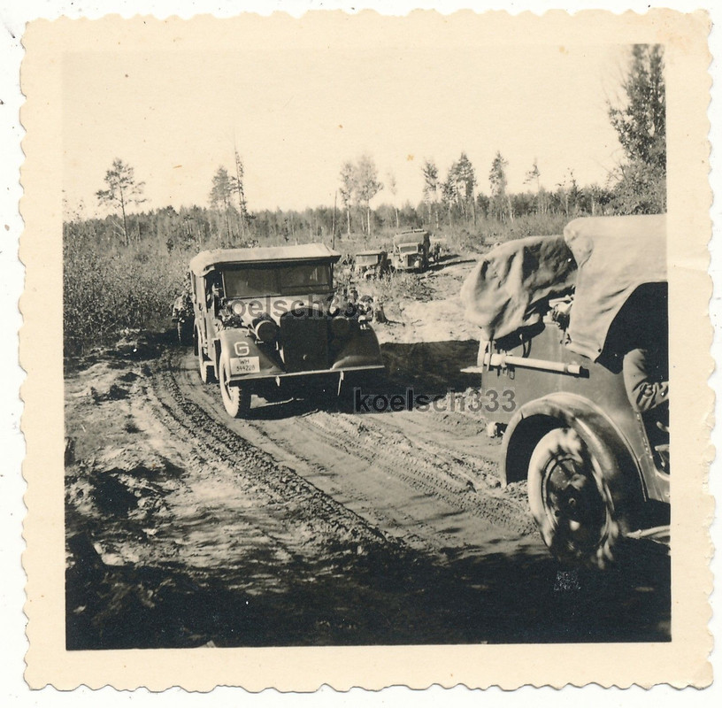 Fahrzeug Kolonne Pripjet Sümpfe Einheits PKW LKW