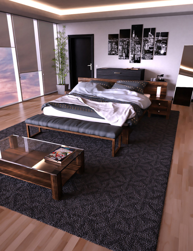 x3d high rise bedroom 00 main daz3d