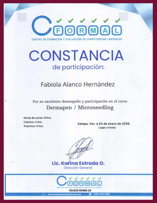Certificado profesional FHA Belleza Integral — documento 18