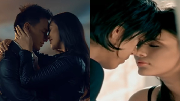 Jefri Nichol dan Anya Geraldine (kanan) dalam video musik remake
