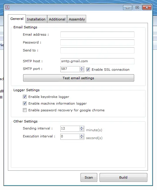 Keylogger stealer tool
