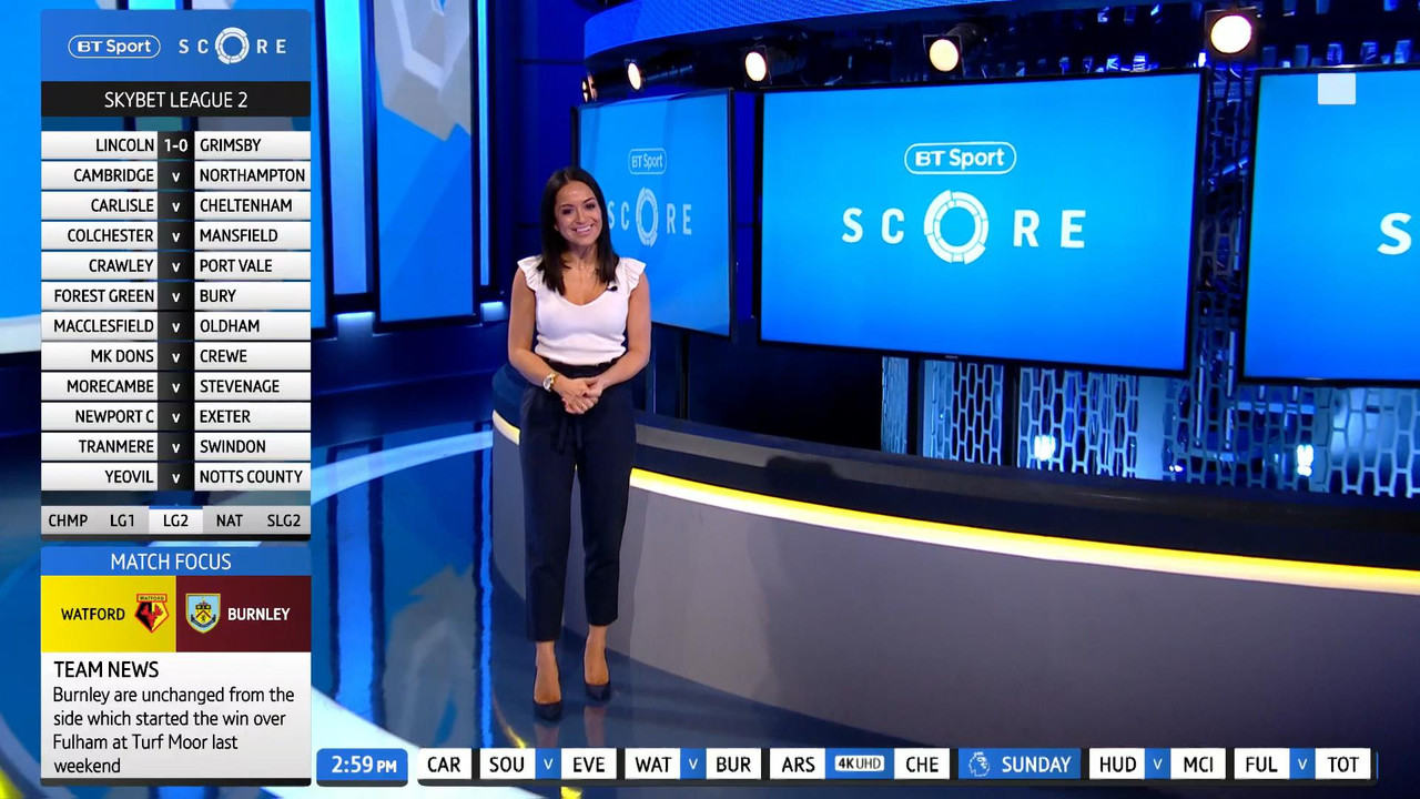 19 January - 14.45.00 - Live  BT Sport Score. Mark Pougatch and 