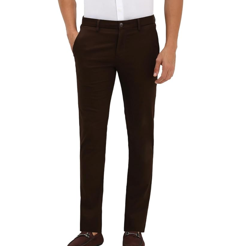 Allen Solly men's slim mid-rise casual pants