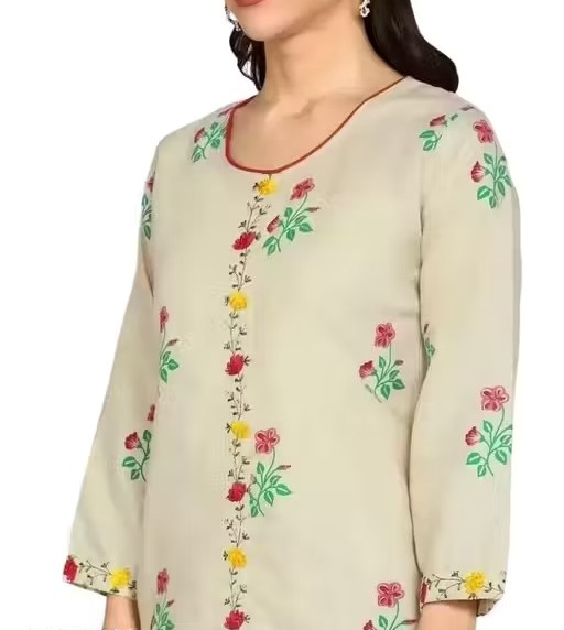 pants kurti kurti pants kurti yellow kurti pant set naira anarkali suit cottan anarkali suit naira kurta set kurti naira cut Color 1 (KS132)