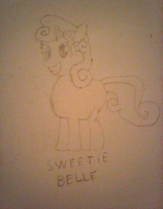 Sweetie Belle (desenho feito por mim) Photo0244