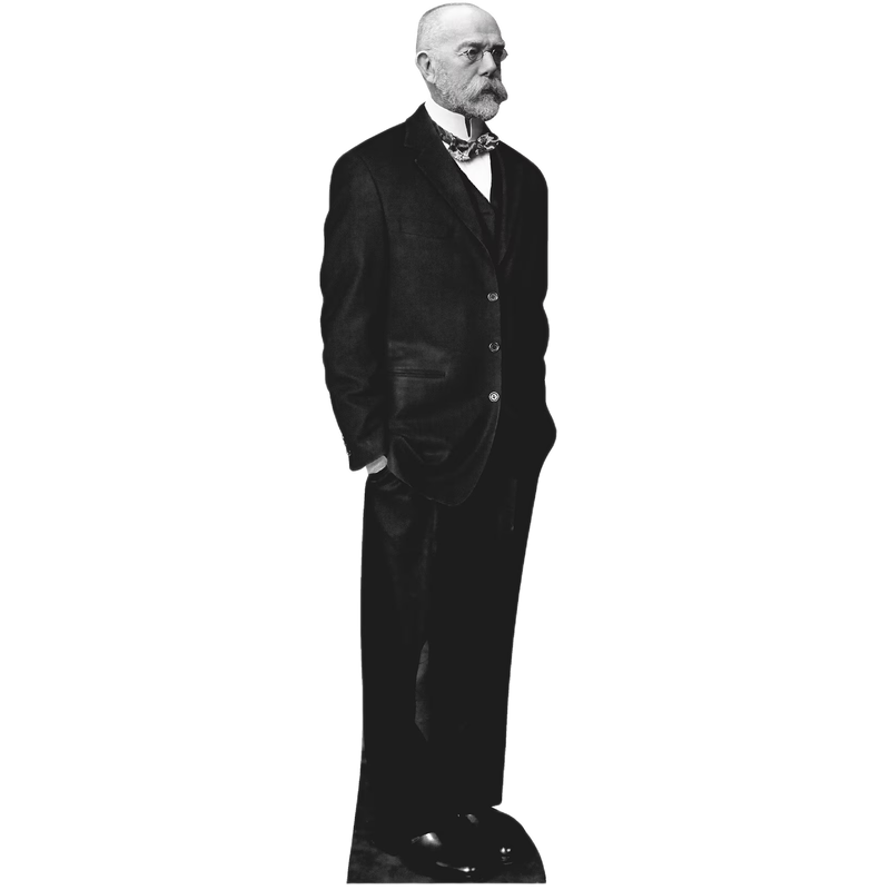 H52795 Robert Koch March 24 Isolated Tubercle Bacillus Tuberculosis Cardboard Cutout Standee Standup