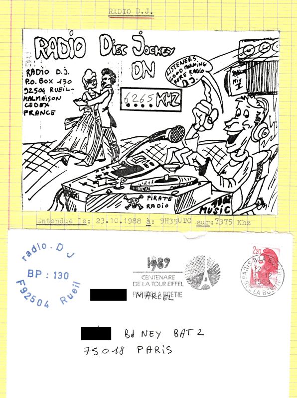 STATIONS PIRATES FRANCAISE.  QSL-R-DJ